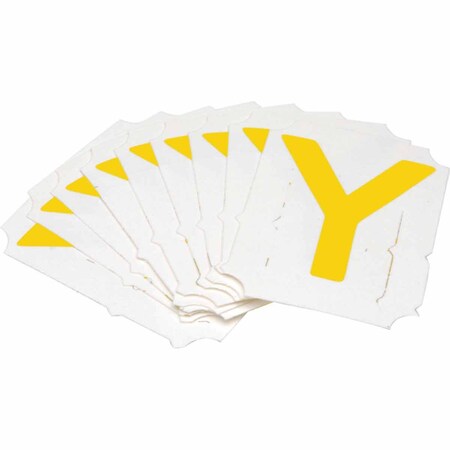 Brady Quik-Align 5060 Series Polyester 2 in Lbl Legend: Y Yellow 10PK 5060P-Y